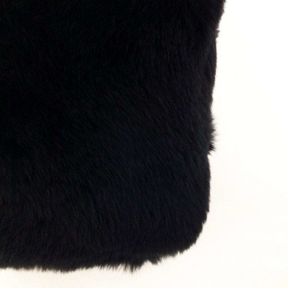 Tory Burch Peyson Muffler Black Fur Wristlet - Picture 6 of 7